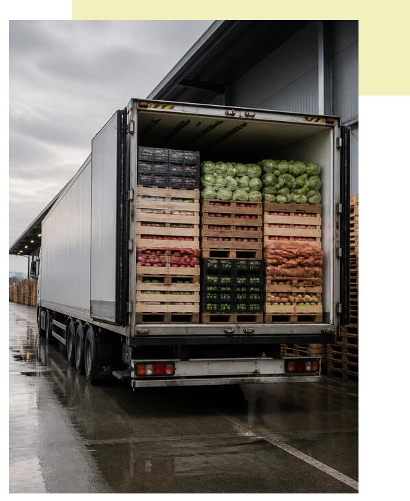 Перевозка плодоовощной продукции в Ханты-Мансийск по цене от 5105 р. | Агросервис-Хнт